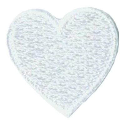 1 Inch Heart (White) Patch
