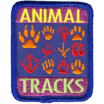 12 Pieces - Animal Tracks Patch - Free Shipping