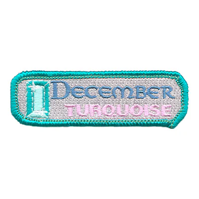 12 Pieces-Birthstone-Dec-Turquoise Patch-Free shipping