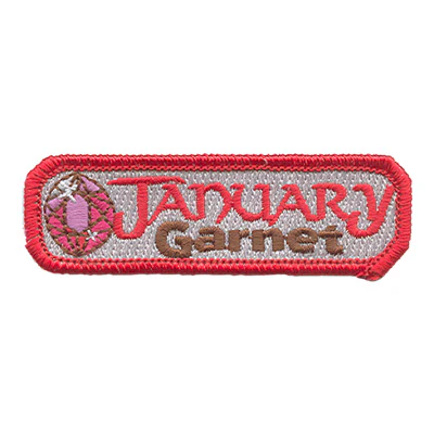 12 Pieces-Birthstone-Jan-Garnet Patch-Free shipping