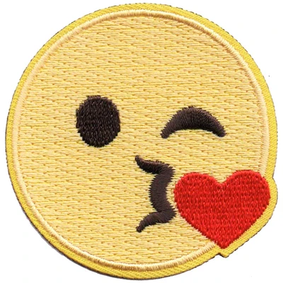 12 Pieces-Emoji - Blow Kiss Patch-Free shipping