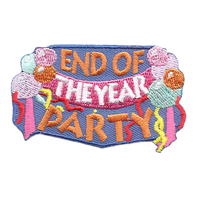 12 Pieces-End Of The Year Party Patch-Free shipping
