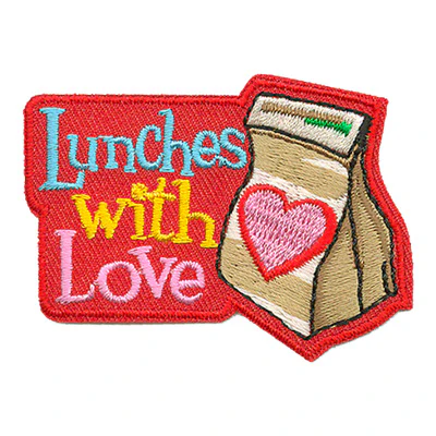 12 Pieces-Lunches With Love Patch-Free shipping