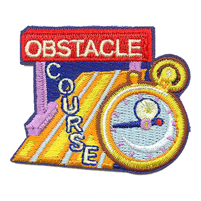 12 Pieces-Obstacle Course Patch-Free shipping