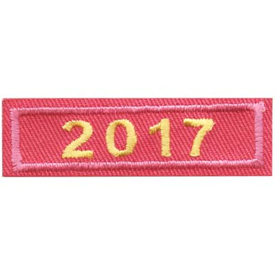 2017 Pink Year Bar Patch