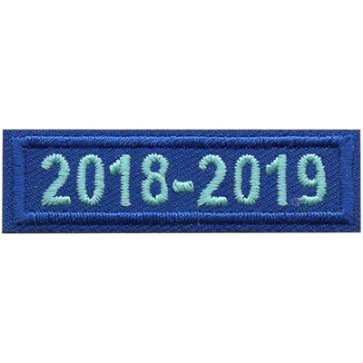 2018-2019 Blue Year Bar Patch