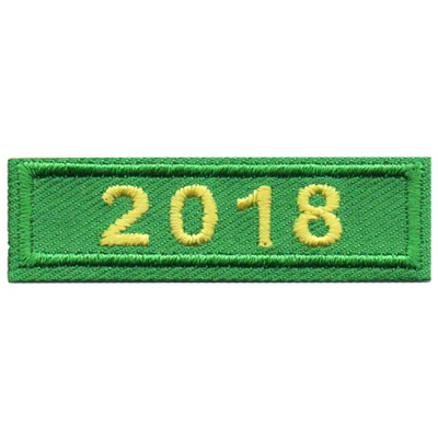 2018 Green Year Bar Patch