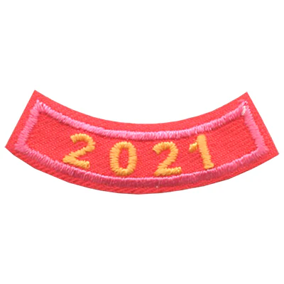 2021 Pink Year Rocker Patch