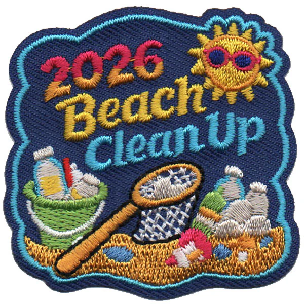 2026 Beach Clean Up Patch Iron On