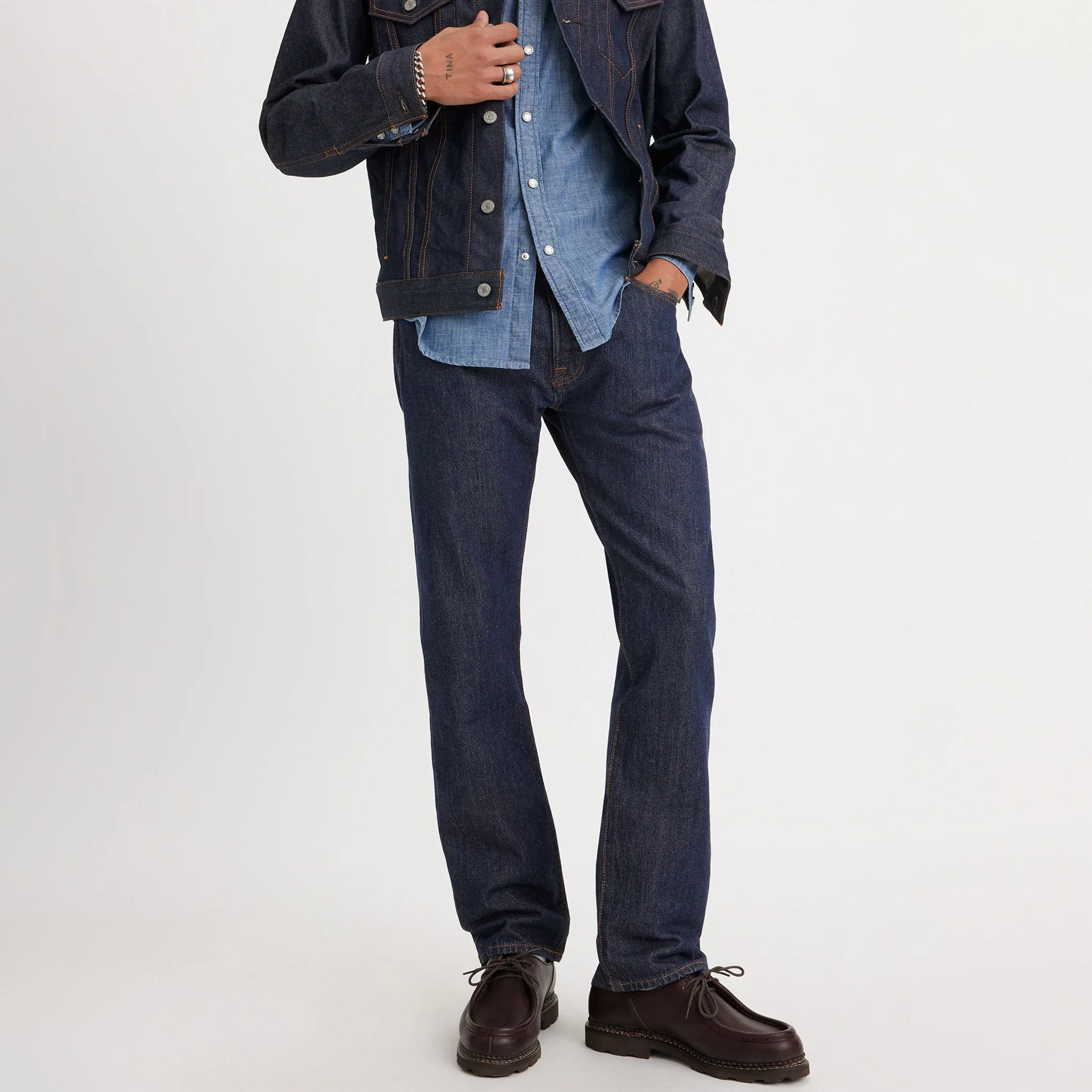 501® Original Fit Men's Jeans - Rinse (00501-0115) - Image 3