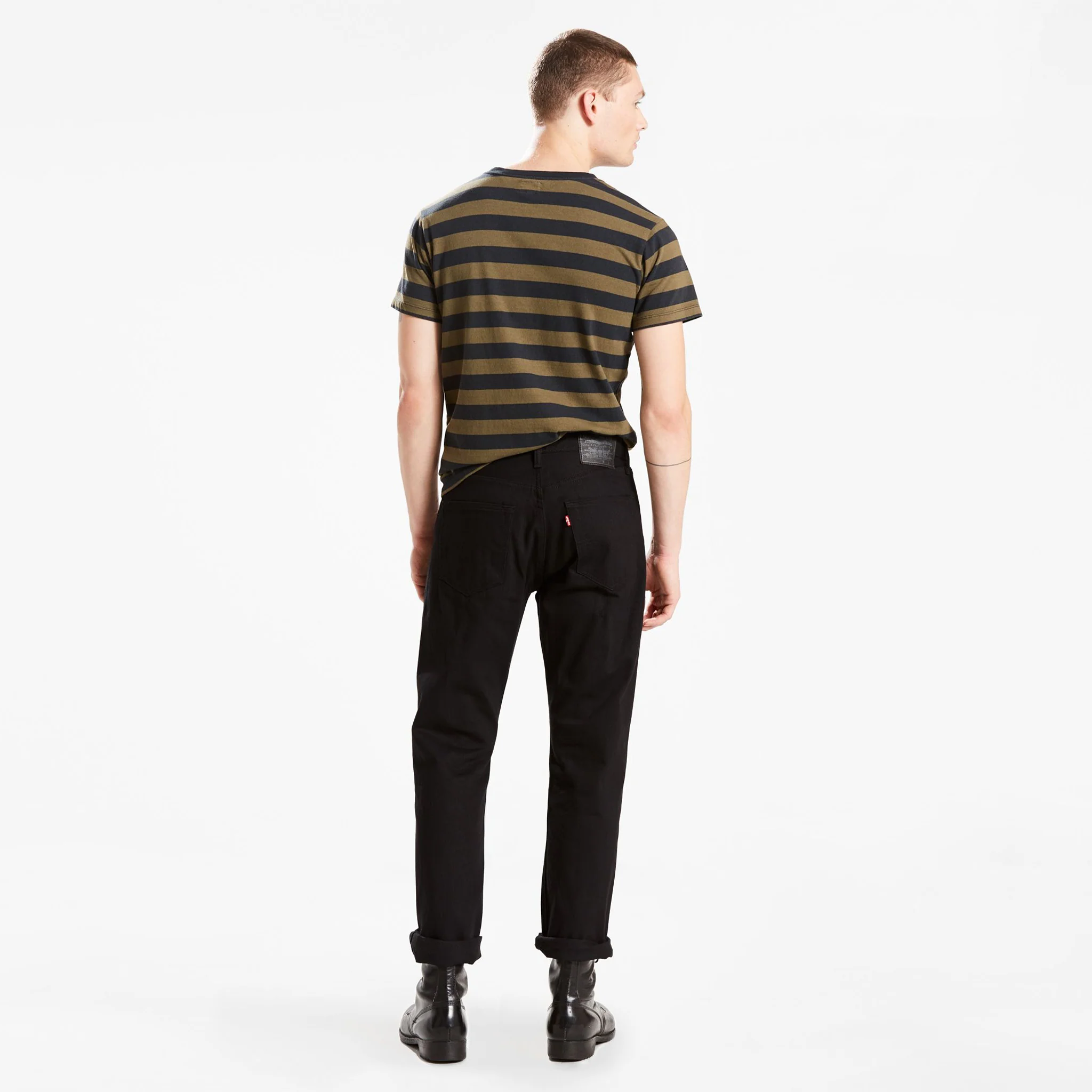 501® Original Men's Jeans - Modern Black W/Black Fill - Shrink-To-Fit ( 00501-1582) - Image 3