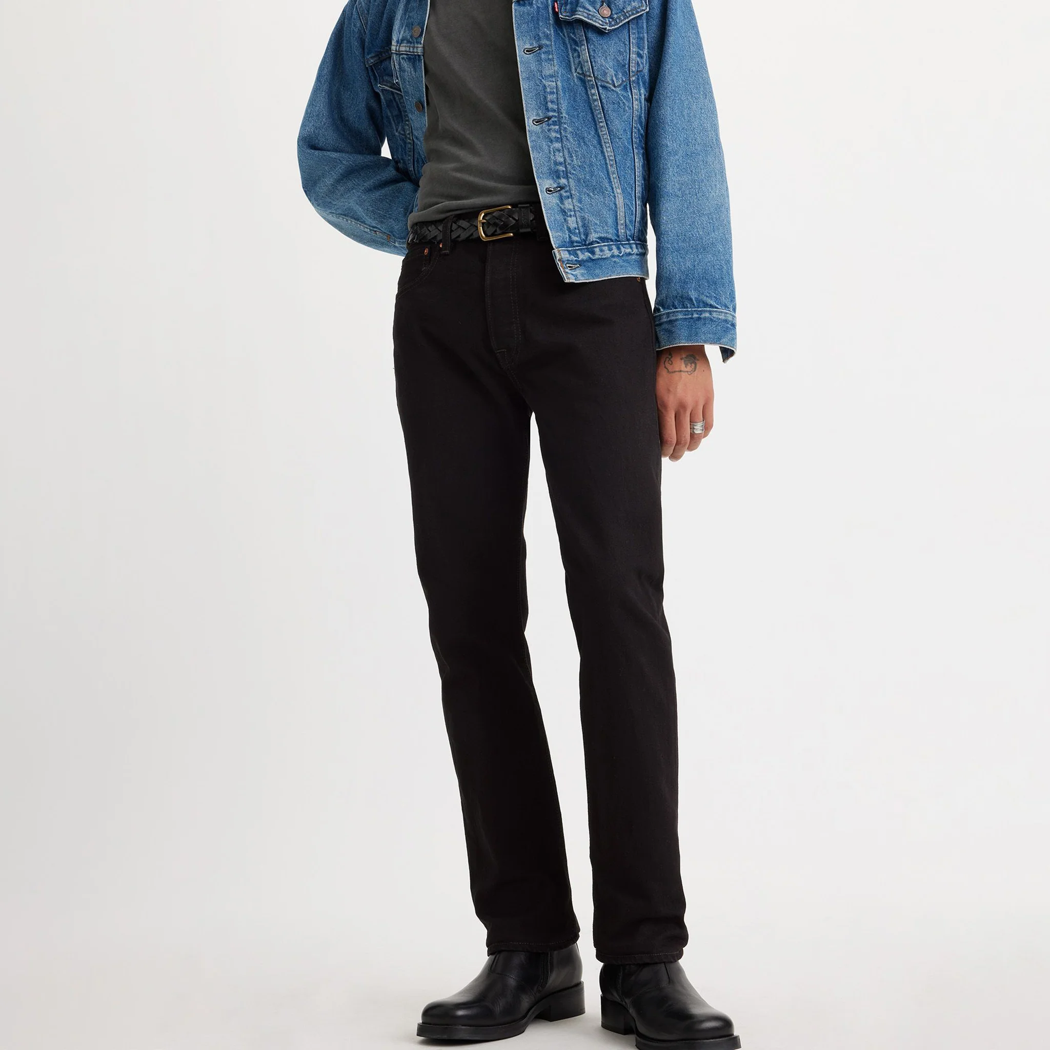 501® Original Fit Men's Jeans - Black - (00501-0660) - Image 3