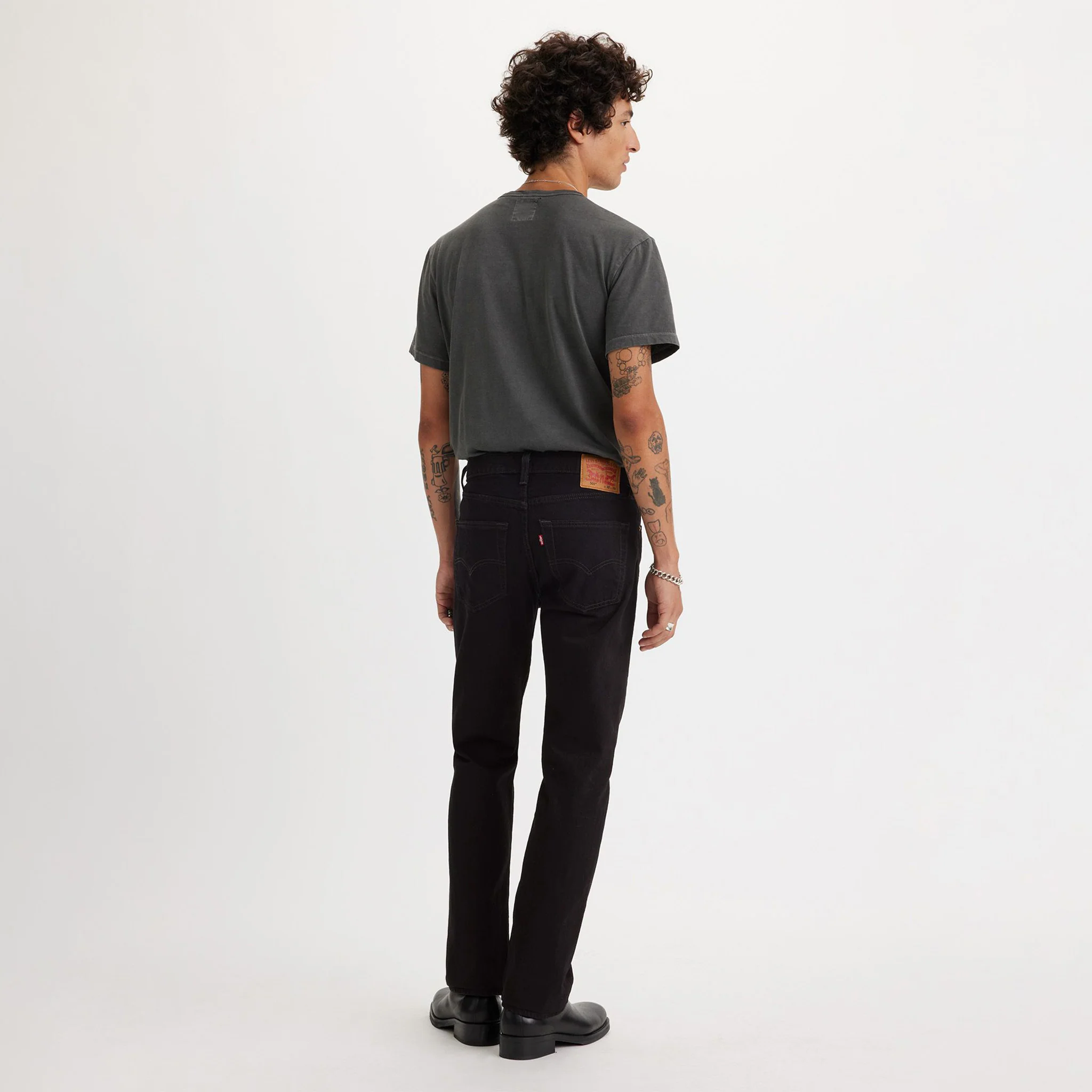 501® Original Fit Men's Jeans - Black - (00501-0660) - Image 5
