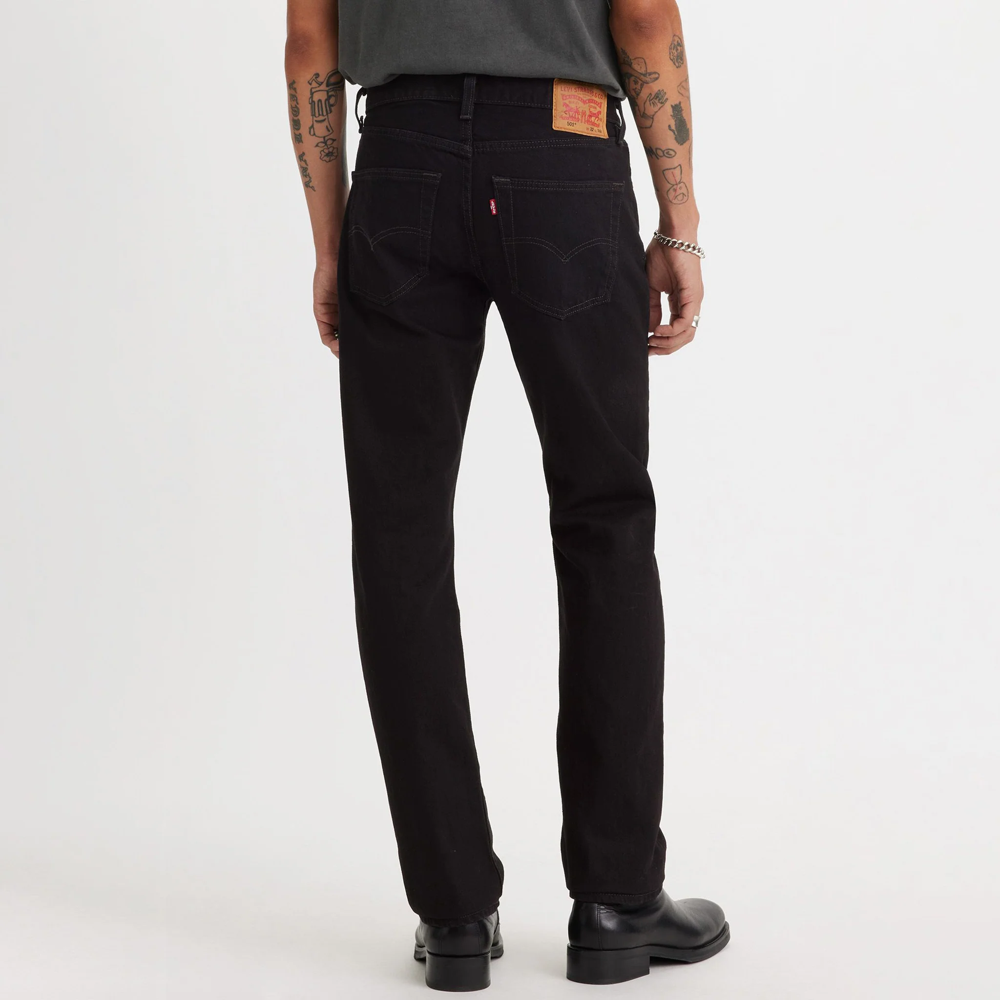 501® Original Fit Men's Jeans - Black - (00501-0660) - Image 6