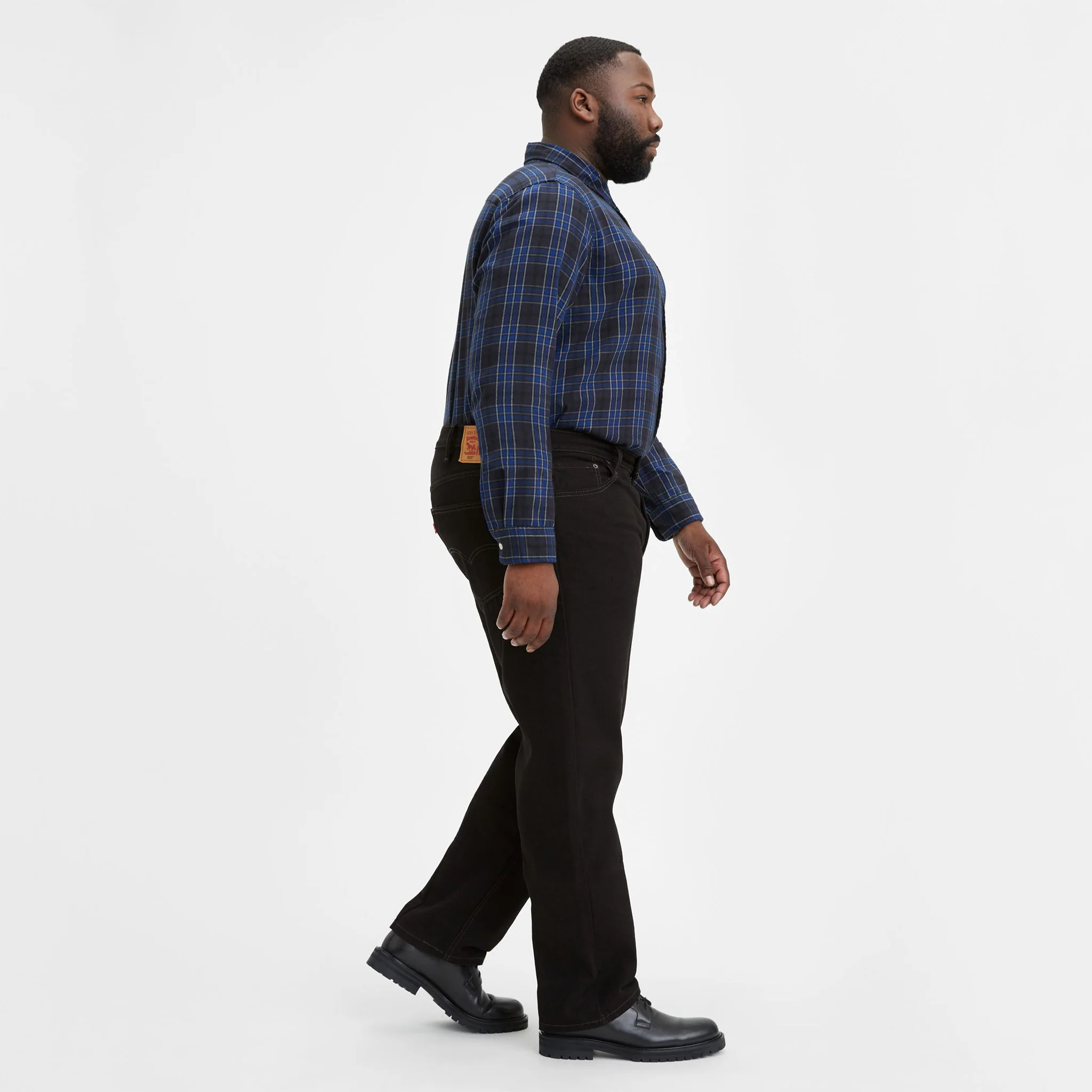 505™ Regular Fit Men's Jeans - Black - (Big and Tall) -04505-0260 - Image 2