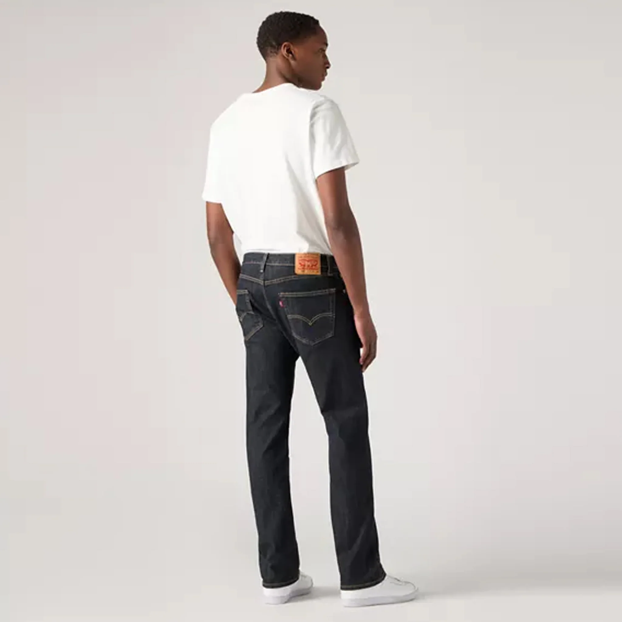 505™ Regular Fit Men's Jeans - Dark Rinse - 00505-1447 - Image 3