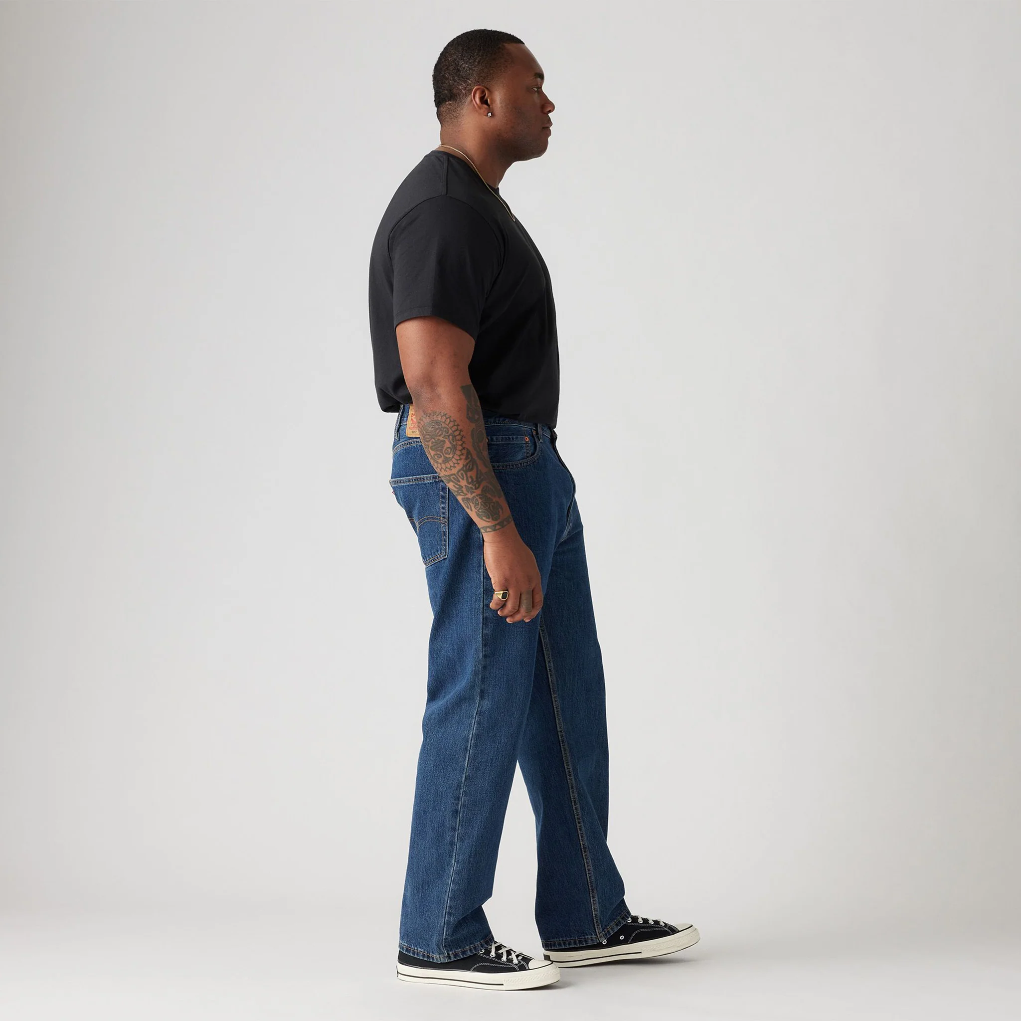 505™ Regular Fit Men's Jeans - Dark Stonewash - (Big and Tall) -04505-4886 - Image 2