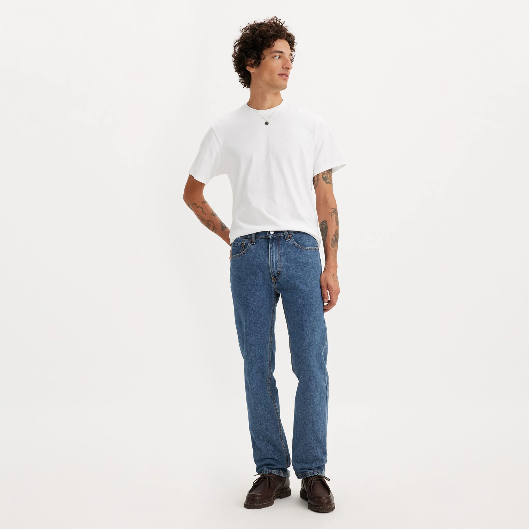 505™ Regular Fit Men's Jeans - Medium Stonewash - 00505-4891