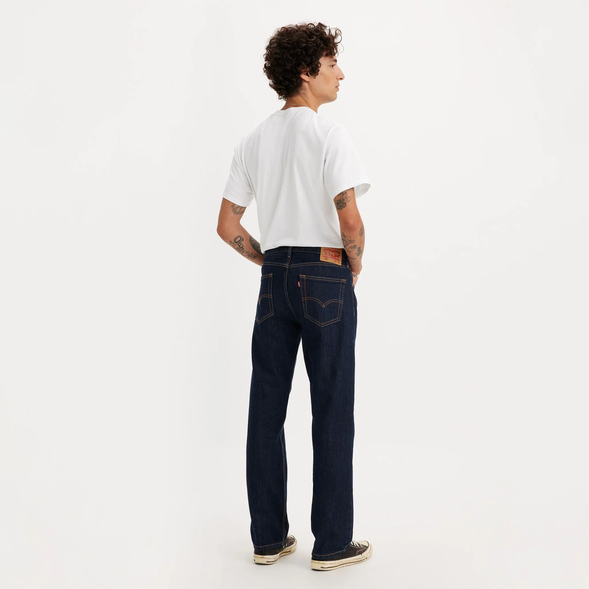 505™ Regular Fit Men's Jeans - Rinse - 00505-0216 - Image 3