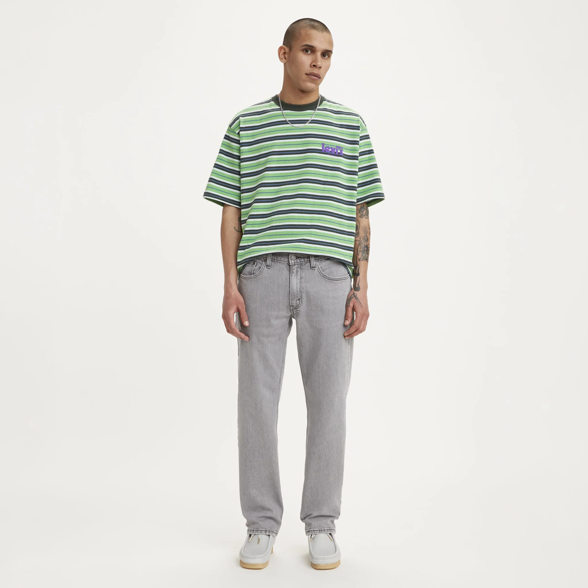 514™ Straight Fit Men's Jeans - Clouded Grey Mist -00514-1660