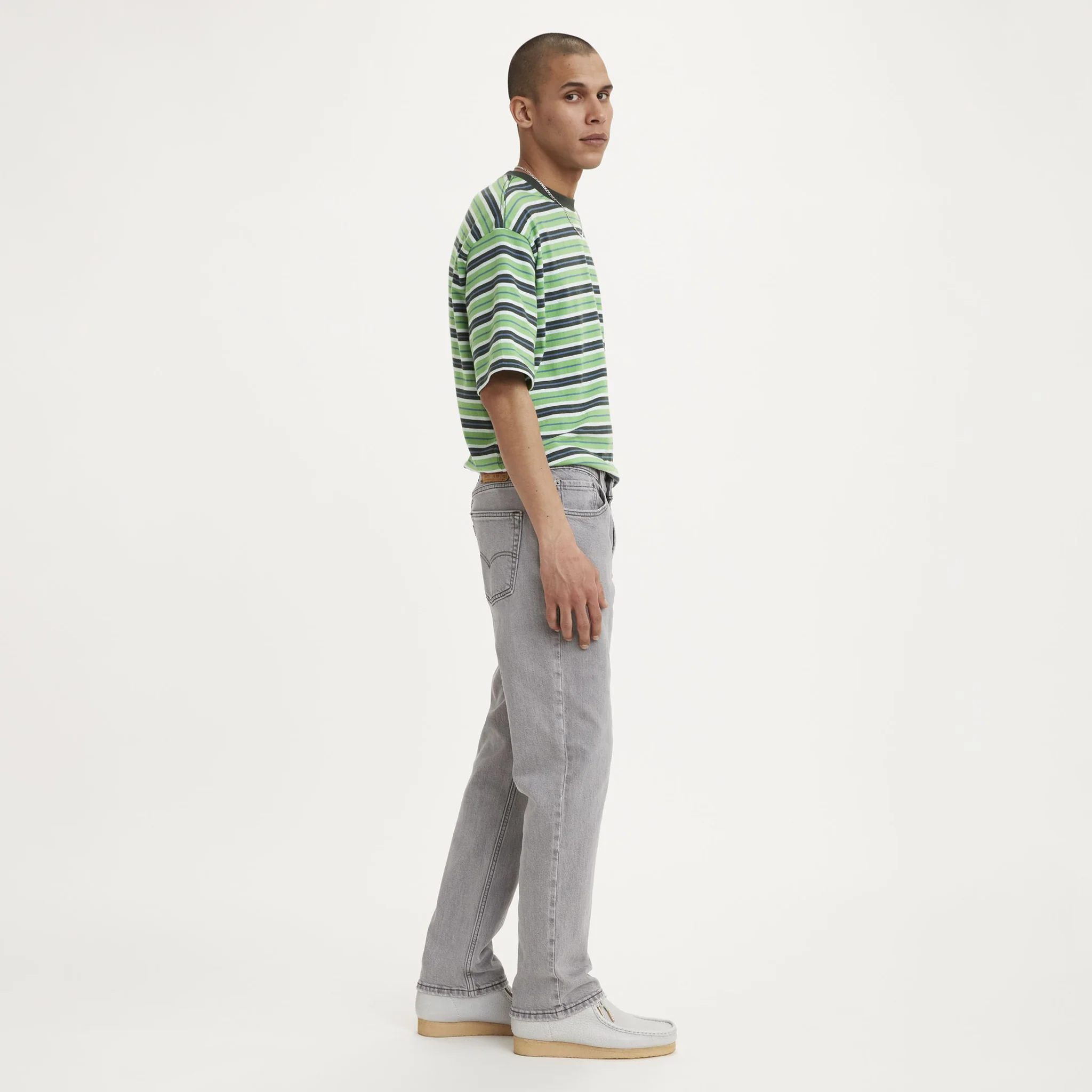 514™ Straight Fit Men's Jeans - Clouded Grey Mist -00514-1660 - Image 2