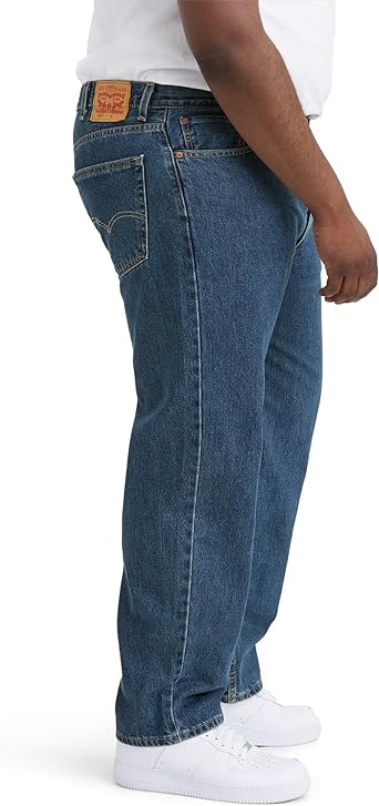 550™ Relaxed Fit Men's Jeans - Dark Stonewash - (Big and Tall) - 01550-4886 - Image 3