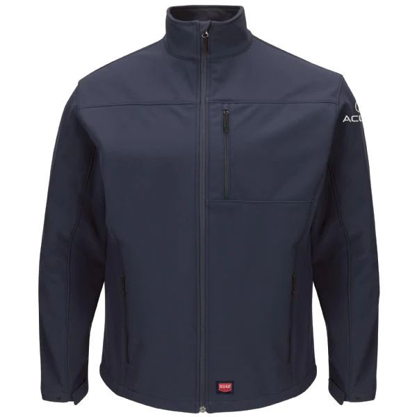 Acura Men's Deluxe Soft Shell Jacket-Navy -3106NV - Image 2