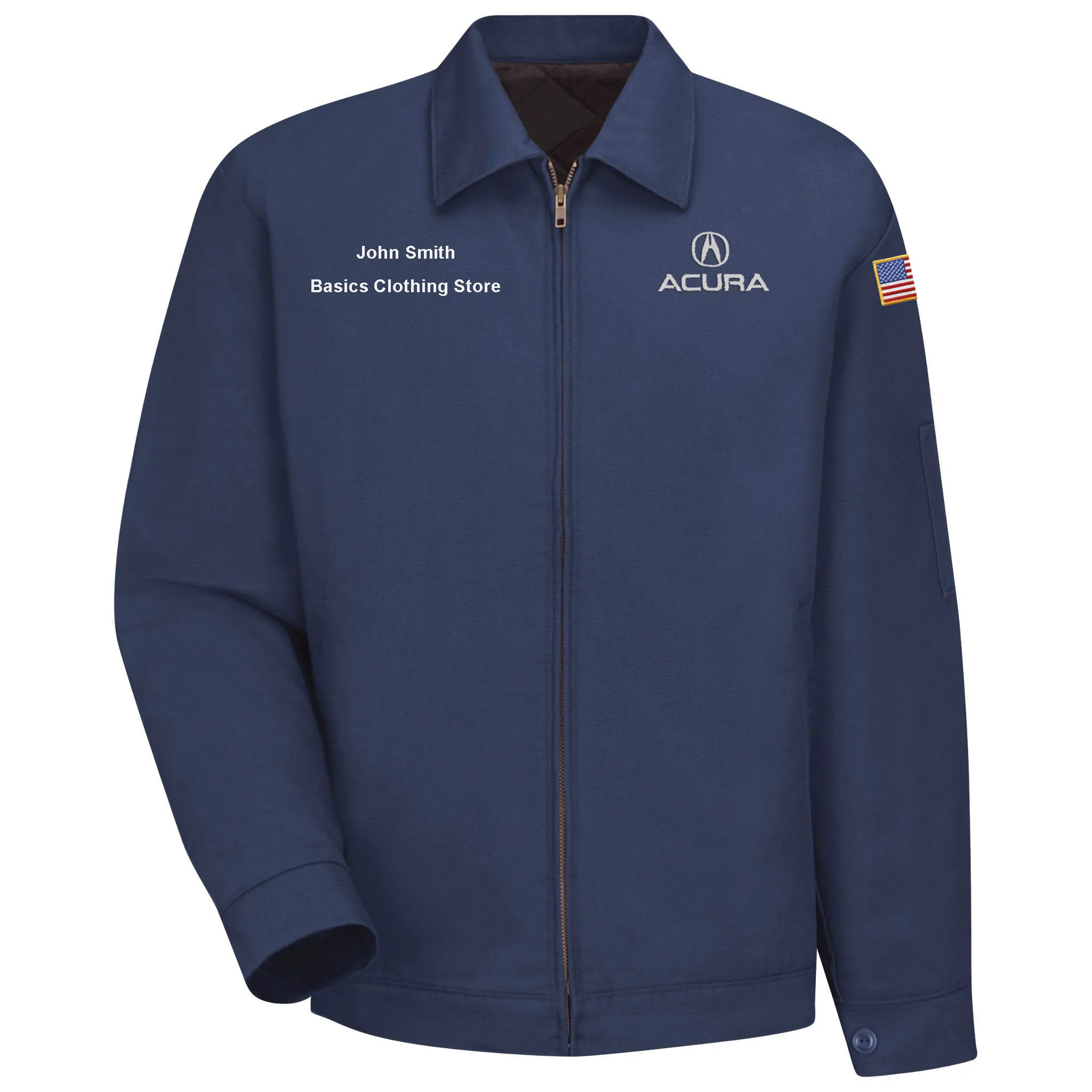 Acura Slash Pocket Technician Jacket-Navy - 3100NV