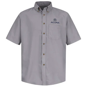 Acura Men's Short Sleeve Poplin Dress Shirt  - 1104SV
