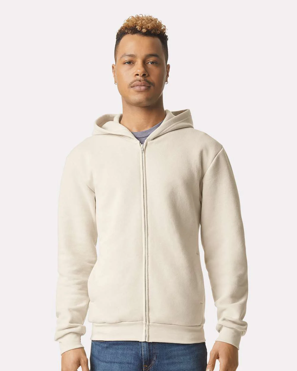 American Apparel ReFlex Fleece Full-Zip Hoodie - Image 3