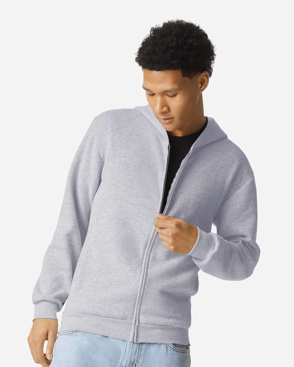 American Apparel ReFlex Fleece Full-Zip Hoodie - Image 5