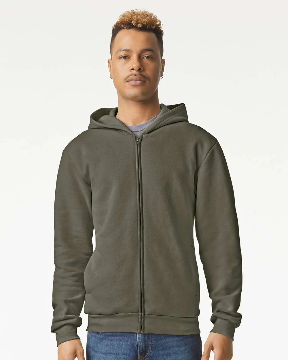 American Apparel ReFlex Fleece Full-Zip Hoodie - Image 6