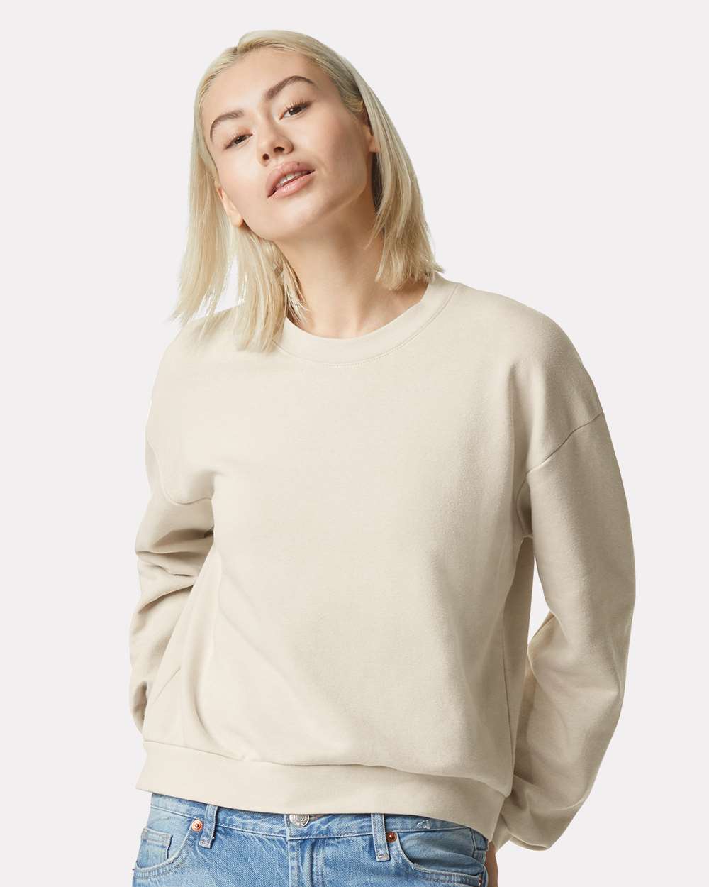 American Apparel ReFlex Women's Fleece Crewneck Sweatshirt - Image 4