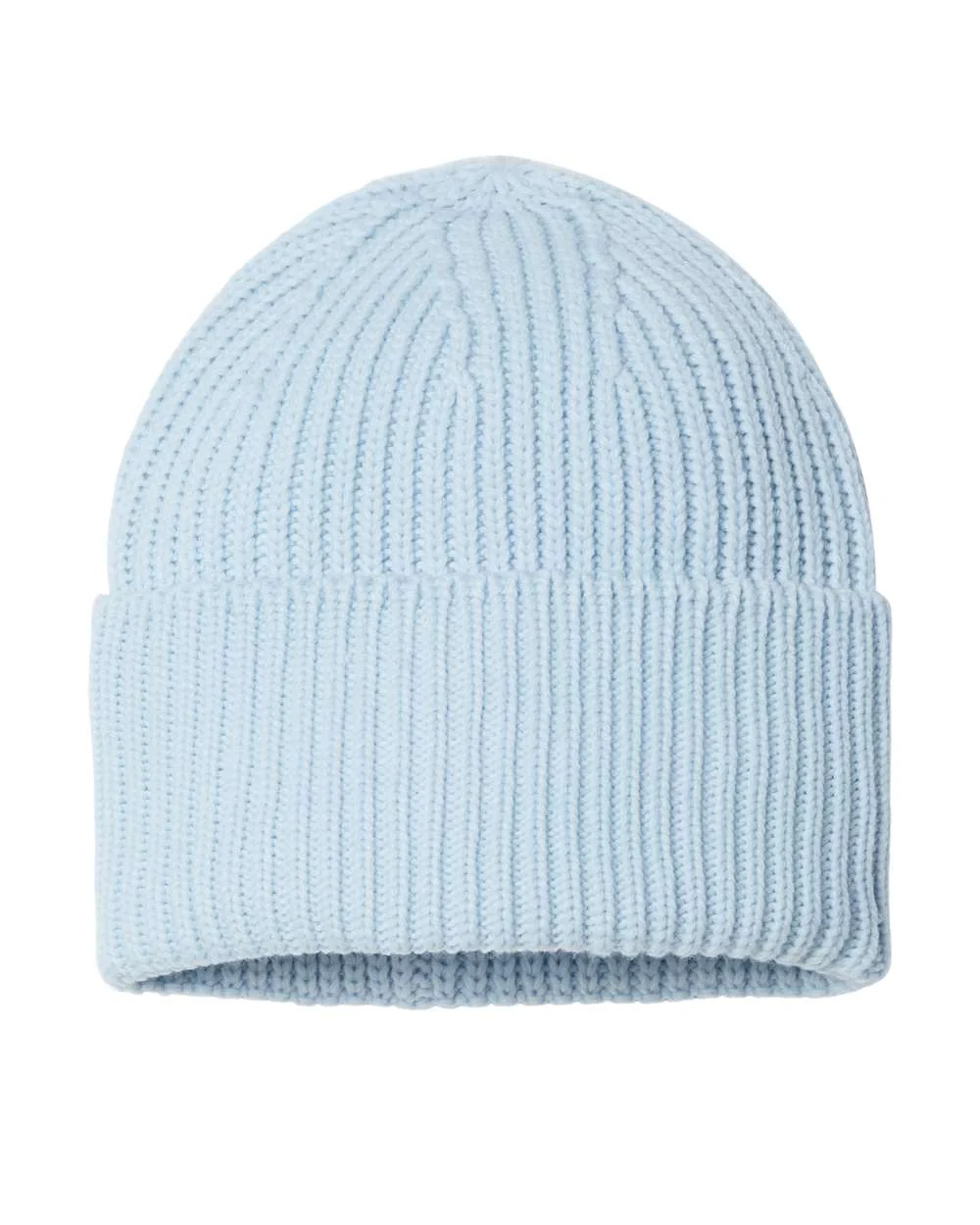 Atlantis Headwear - Sustainable Chunky Rib Cuffed Beanie - OAK - Image 11