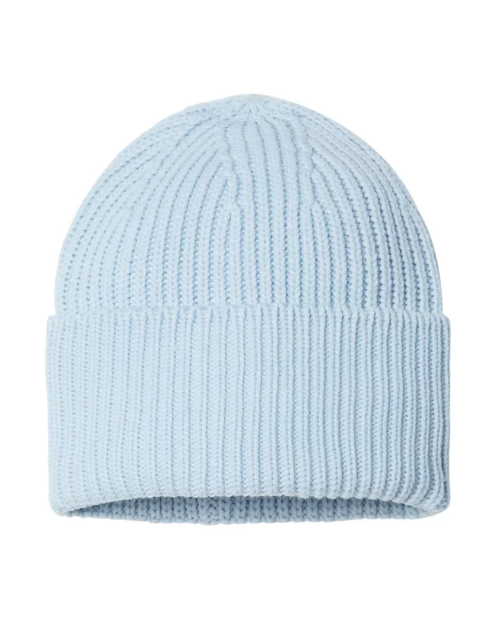 Atlantis Headwear - Sustainable Chunky Rib Cuffed Beanie - OAK - Image 12