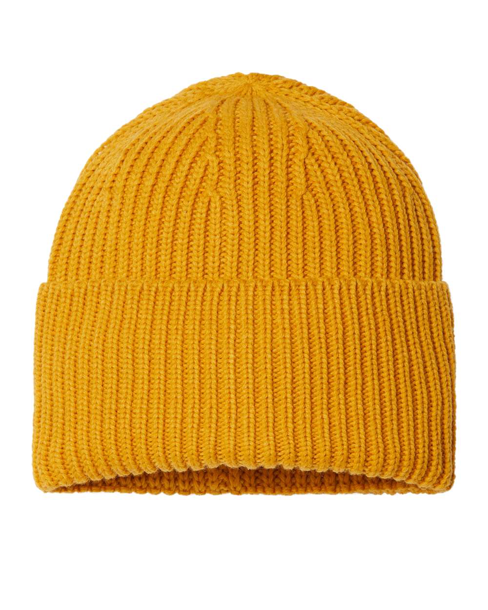 Atlantis Headwear - Sustainable Chunky Rib Cuffed Beanie - OAK - Image 15