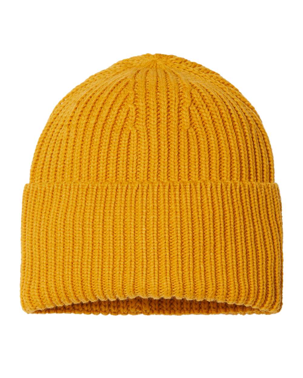 Atlantis Headwear - Sustainable Chunky Rib Cuffed Beanie - OAK - Image 16