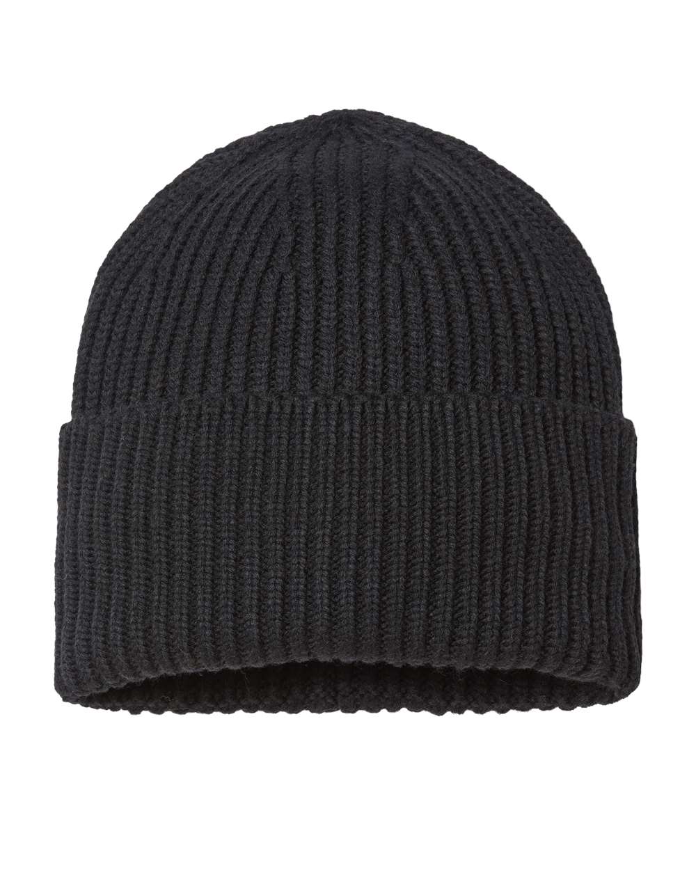 Atlantis Headwear - Sustainable Chunky Rib Cuffed Beanie - OAK - Image 2