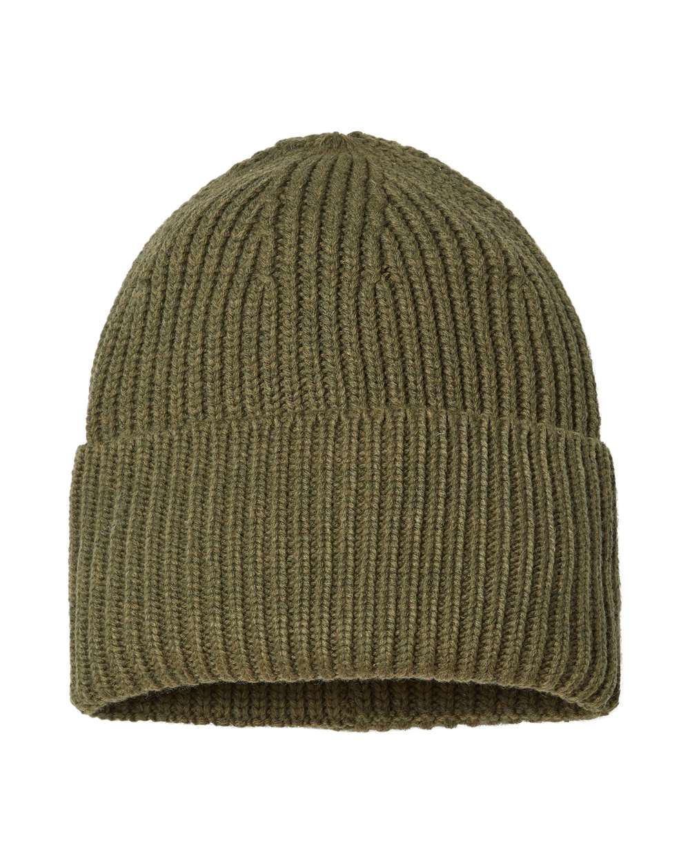 Atlantis Headwear - Sustainable Chunky Rib Cuffed Beanie - OAK - Image 20