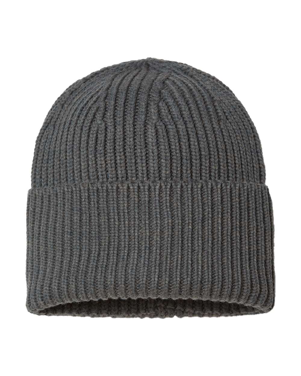 Atlantis Headwear - Sustainable Chunky Rib Cuffed Beanie - OAK - Image 7