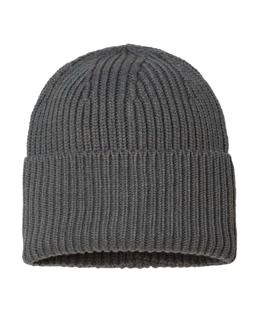 Atlantis Headwear - Sustainable Chunky Rib Cuffed Beanie - OAK - Image 8