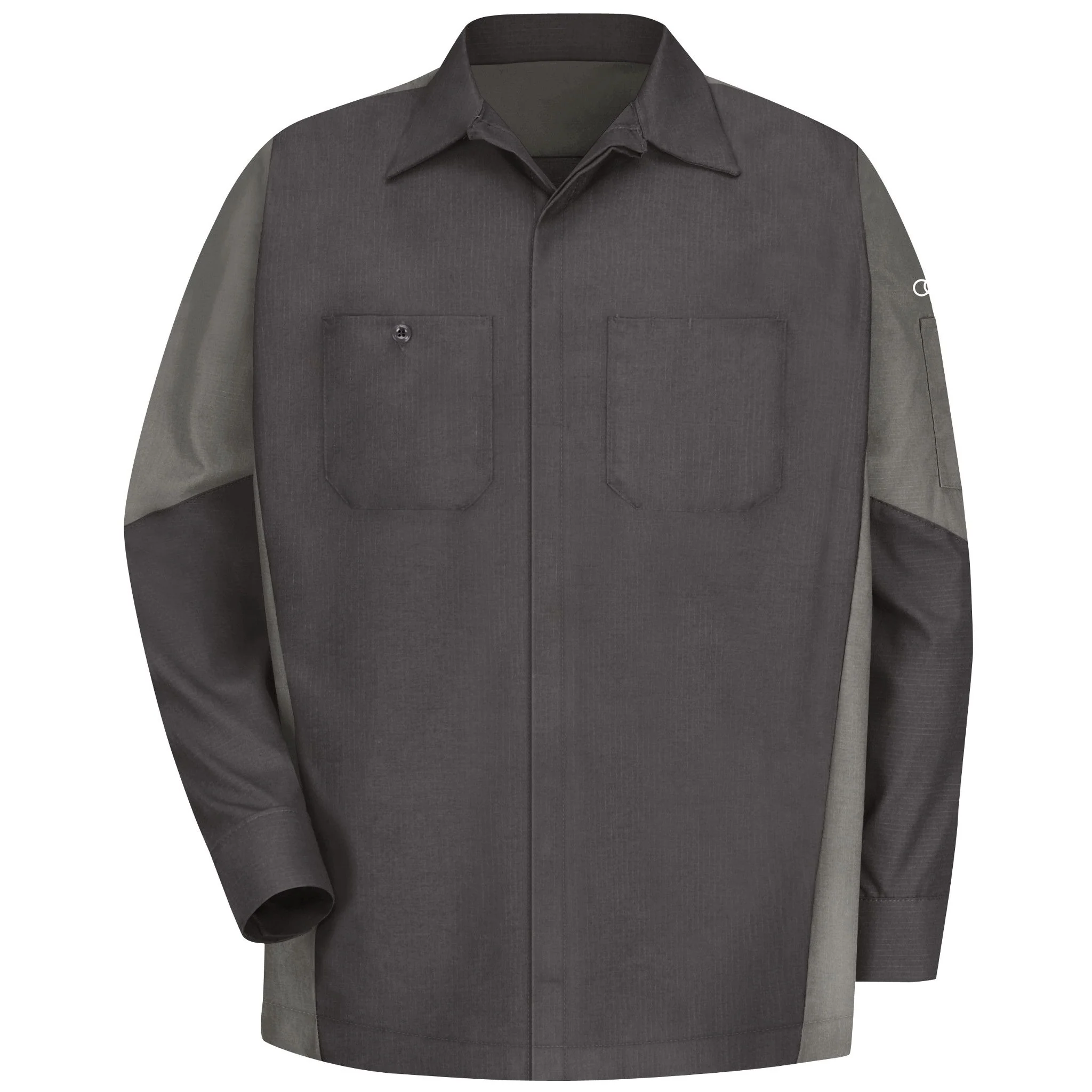 Audi® Long Sleeve Alternative Technician Shirt - Charcoal / Light Grey - SY14AU