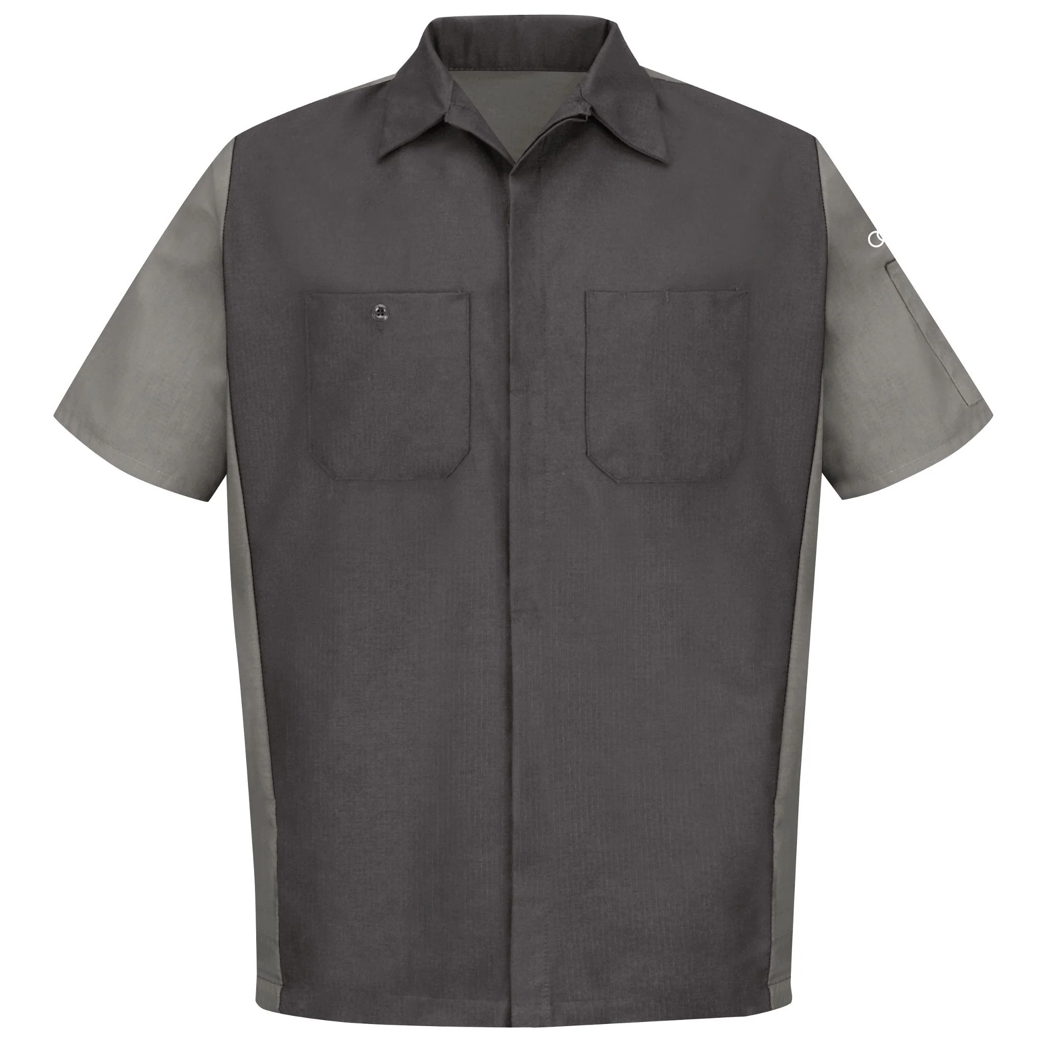 Audi® Short Sleeve Alternative Technician Shirt-Charcoal / Light Grey - SY24AU
