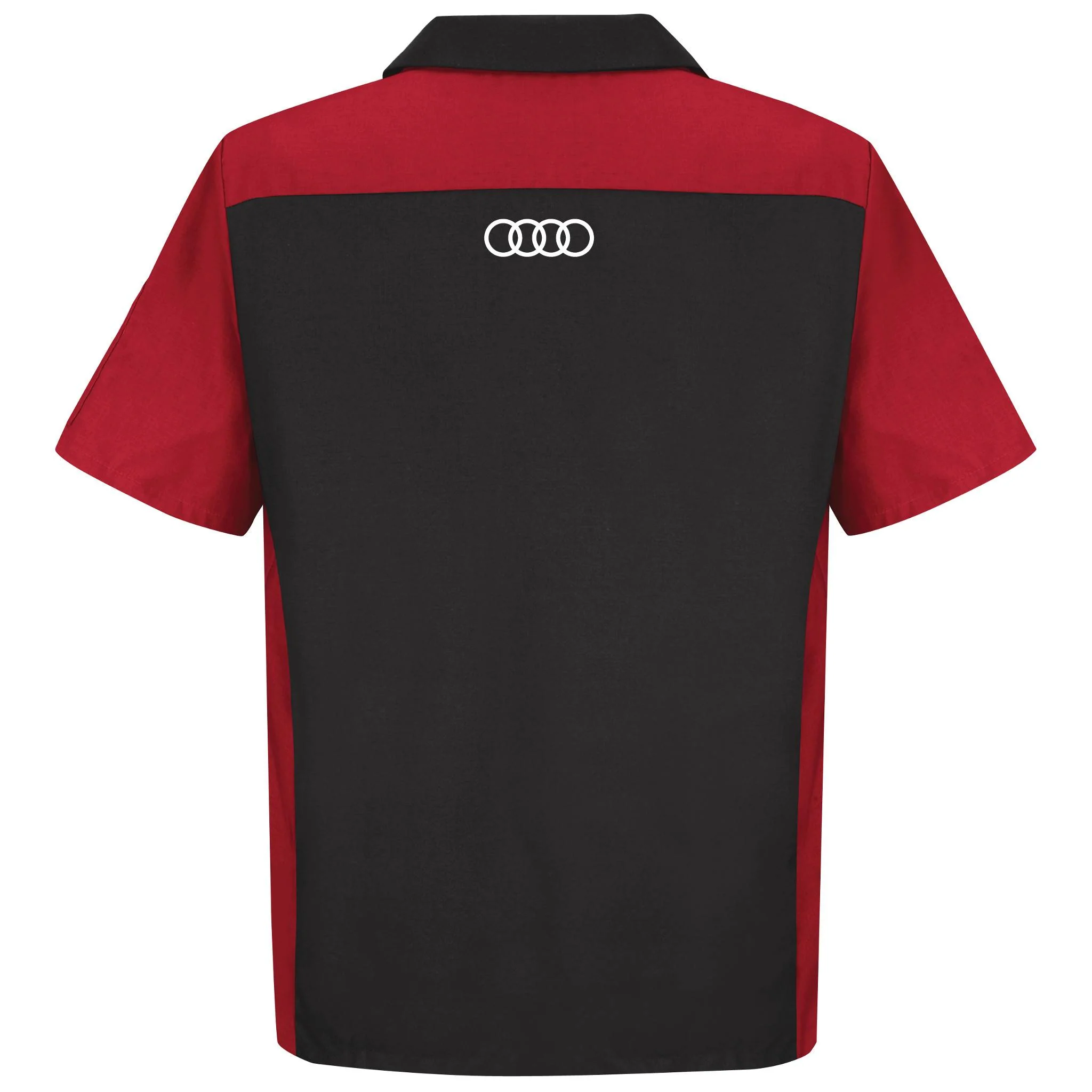 Audi® Short Sleeve Technician Shirt-Black / Red - SY24AD - Image 2