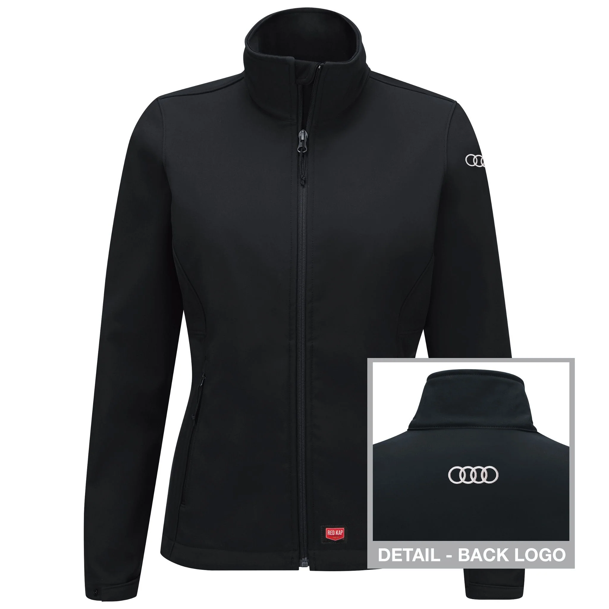 Audi® Women's Deluxe Soft Shell Jacket - Black -5469BK - Image 2