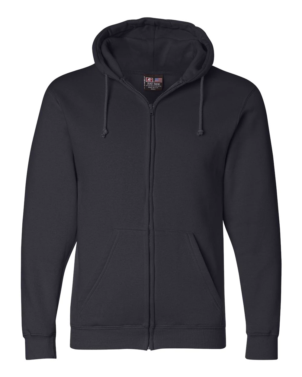 Bayside USA-Made Full-Zip Hooded Sweatshirt - Image 3