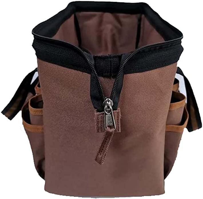BC GJ004 Brown tool Durable 1200D polyester Abrasion-resistant base14"tool bag - Image 3