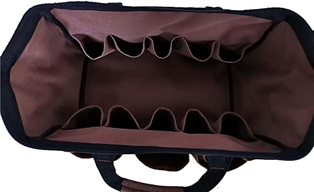 BC GJ004 Brown tool Durable 1200D polyester Abrasion-resistant base14"tool bag - Image 4