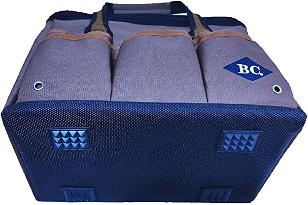 BC GJ004 Brown tool Durable 1200D polyester Abrasion-resistant base14"tool bag - Image 5