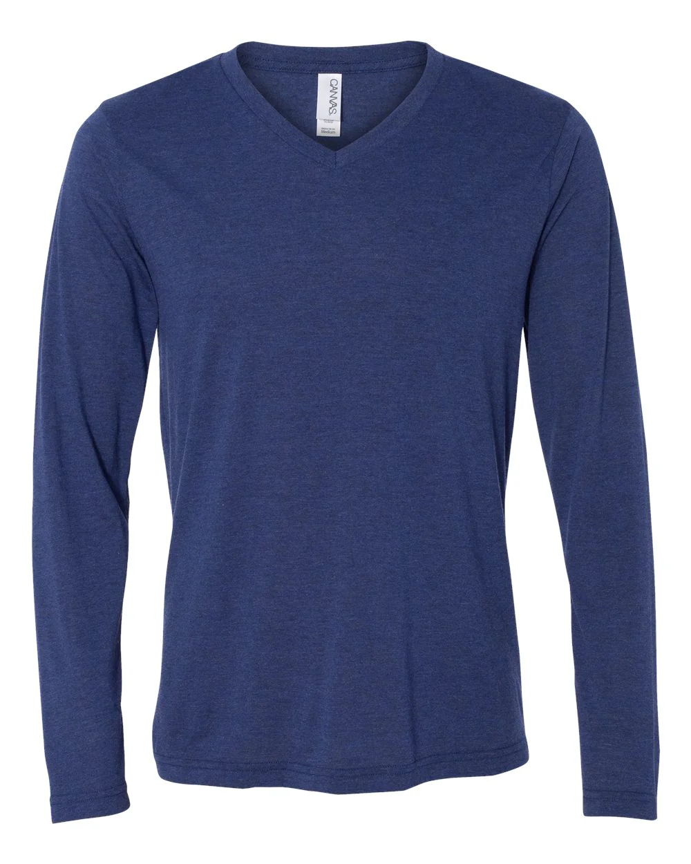 BELLA + CANVAS Unisex Long Sleeve V-Neck Tee - Image 6
